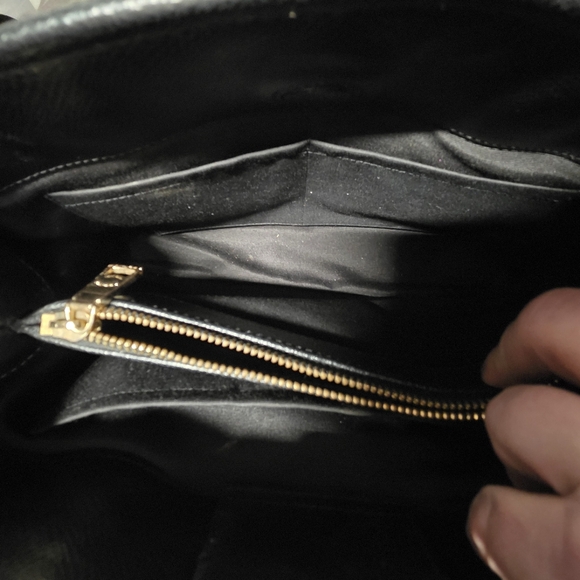 Coach Crossgrain Leather Small Margot Carryall Crossbody Shoulder Bag Black - Picture 8 of 8